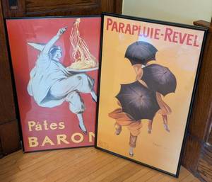 lot 330A image: Pair of Large Framed Leonetto Cappiello Prints