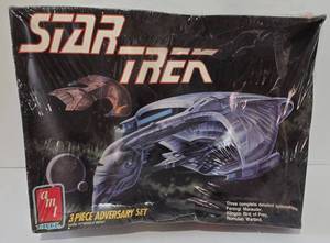 lot 384 image: New in Packaging Star Trek Three-Piece Adversary Spaceship Set