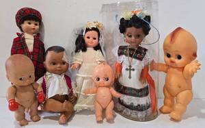 lot 387 image: Eclectic Doll Collection, Including Vintage Items