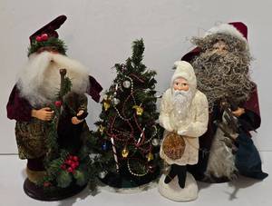 lot 394 image: Old World Santa Figures & More