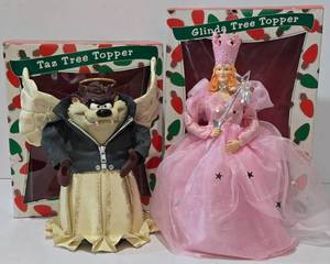 lot 397 image: Unique Warner Brothers Taz & Glinda Tree Toppers
