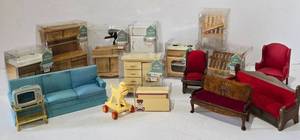 lot 404 image: Collection of Packaged & Loose Doll House Furniture