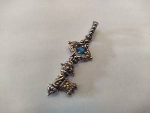 lot 6 image: Barbara Bixby Sterling & 18K Enhancer