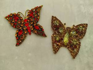 VIntage Butterfly Brooches