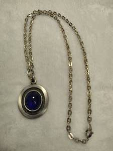 lot 35 image: R. Tennesmed Pewter & Glass Pendant