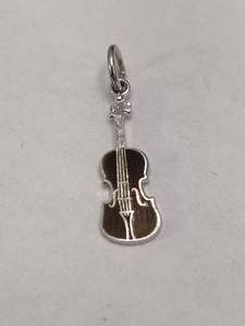 lot 76 image: Sterling Silver Guitar CharmPendant