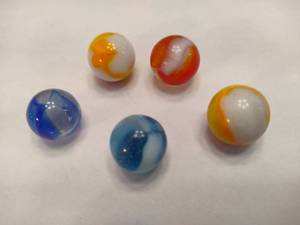 lot 99 image: Peltier Marbles incl Sunset & Blue Jewel