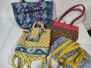 lot 126 image: Quilted Totes & Backpack