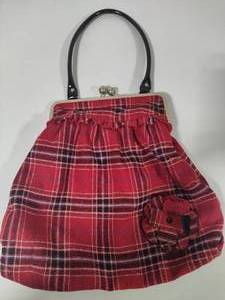 lot 143 image: Aldo Plaid Handbag