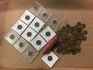 lot 114 image: Group Wheat Pennies