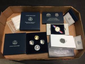 lot 144 image: (2) U.S. Mint Commemorative Half Dollars & Westward Journey Set