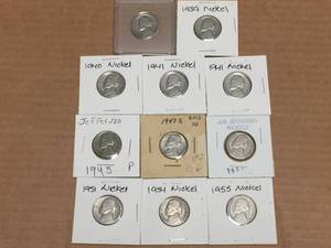 lot 146 image: (11) Old Nickels 1939-1955