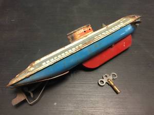 Vintage 1940's? Wolverine - Wind Up Submarine - Works!