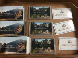 lot 169 image: (3) 2005 Westward Journey Nickel Series - Sets