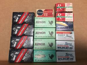 lot 218 image: 15 Boxes .22 ShellsAmmo L&S