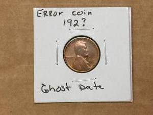 lot 240 image: 192 Lincoln Wheat Penny - Ghost Date