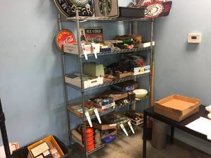lot 251 image: NSF Shelftech - Chrome Wire Shelf 48 x 18 x 74