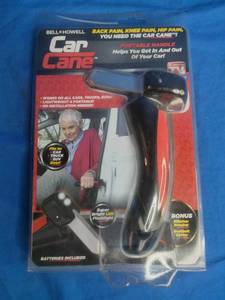 lot 30 image: Emson Car Cane, All-in-One Car Cane Door Handle