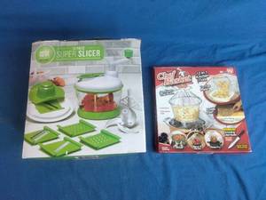 lot 40 image: Cook Works by Art  Cook Super Slicer Set and Chef Basket - Unused