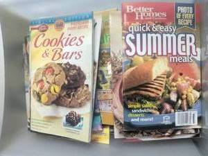 lot 103 image: Large Lot of Cook Books in a Drawer Type Container
