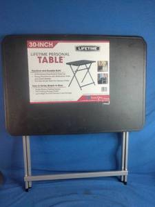 lot 104 image: Lifetime 30-Inch Personal Table
