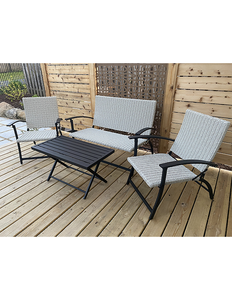 lot 9 image: Jericho 4-Pc. Folding Deep Seating Set