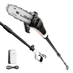 lot 4 image: Litheli U20 Series Pole Saw with Rechargeable 20V Modular U-Battery Kit
