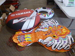 lot 51 image: 3 Inflatable Water Floats