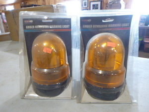 lot 57 image: 2 Grip Amber Revolving Warning Lights
