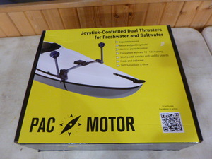 lot 80 image: Pac Motor Joystick-Controlled Dual Thrusters for Freshwater and Saltwater