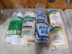 lot 108 image: Plastic Sheeting and Paint Roller Pads