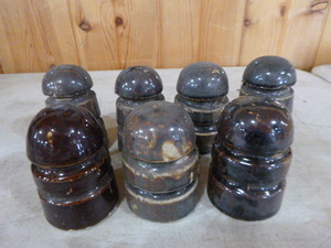 lot 129 image: 7 Vintage Insulators
