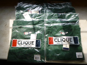 lot 152 image: 13 Clique Mens Short Sleeve Green Polo Shirts