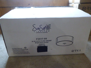 lot 158 image: Sun Set Flush Mount Light Fixture