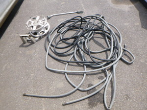 lot 205 image: Hose Reel and Garden Hoses