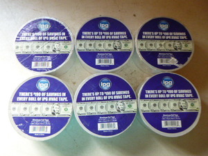 lot 210 image: 6 Rolls of Aluminum Foil HVAC Tape