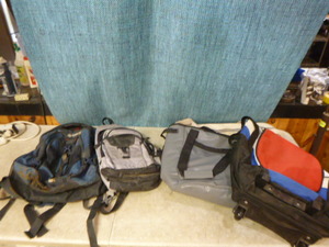 lot 230 image: Backpack and Totes