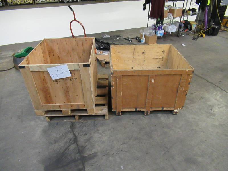 lot 114 image: Two Large Wooden Boxes