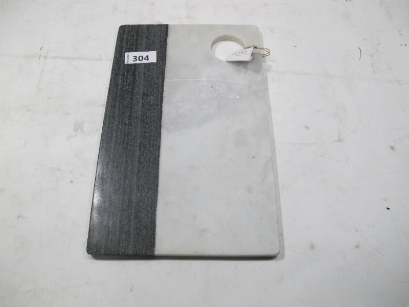 lot 327 image: NEW 2 Tone Marble and Granite Serving Charcuterie Board