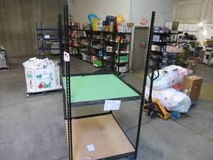 lot 108 image: Adjustable Black Metal Frame Built to Fit Onto Pallets - Perfect for Projects
