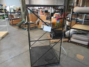 lot 132 image: Welded Black Metal Frame Built to Fit Onto Pallets with Flat Roof - Perfect for Projects