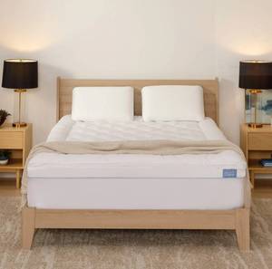 lot 185 image: NEW Serenity by Tempur-Pedic 21 Pillowtop Mattress Topper - TWIN