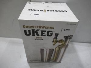 lot 186 image: Growlerworks UKeg Pro Bundle - 64 oz Stainless Steel