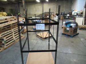 lot 140 image: Adjustable Black Metal Frame Built to Fit Onto Pallets - Perfect for Projects