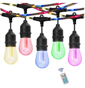 lot 396 image: Westinghouse 48 Color Change LED String Light Set with Remote Control, 15 Bulbs