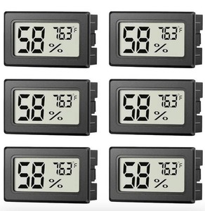 lot 55 image: 2x 12 Digital Thermometer Humidty Gauge Meter