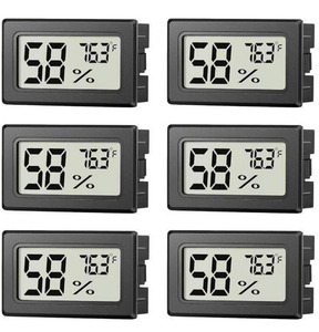 lot 56 image: 2x 12 Digital Thermometer Humidty Gauge Meter