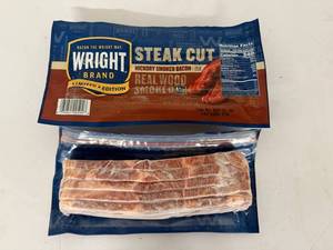 lot 66 image: G.2x 20oz Steak Cut Hickory Smoked Bacon