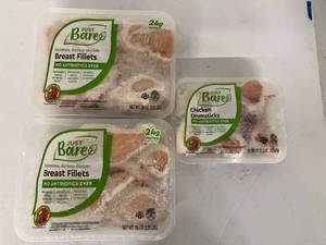 lot 68 image: G. 4.5lbs Boneless Skinless Chicken Fillets & 2.25 Chicken Drumsticks