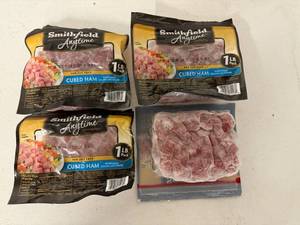 lot 88 image: L. 4x 1lb Cubed Ham-Smithfield Anytime Favorites